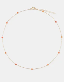 Natura Selection Collar Dorado Piedra Color