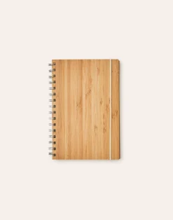 Natura Selection Libreta A5 Tapa Bambú Con Goma