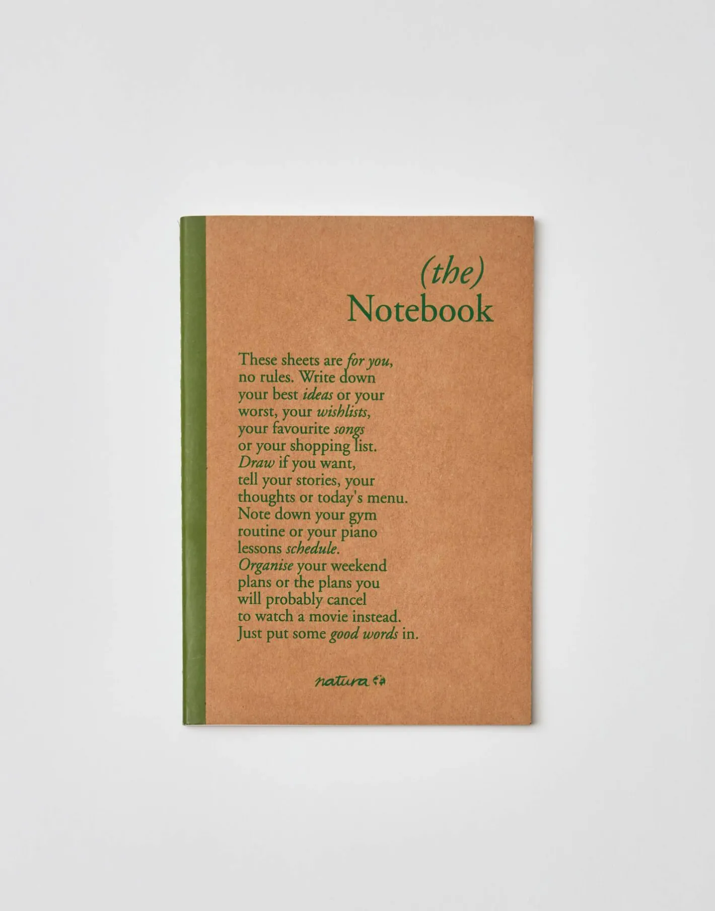 Natura Selection Libreta Manifiesto