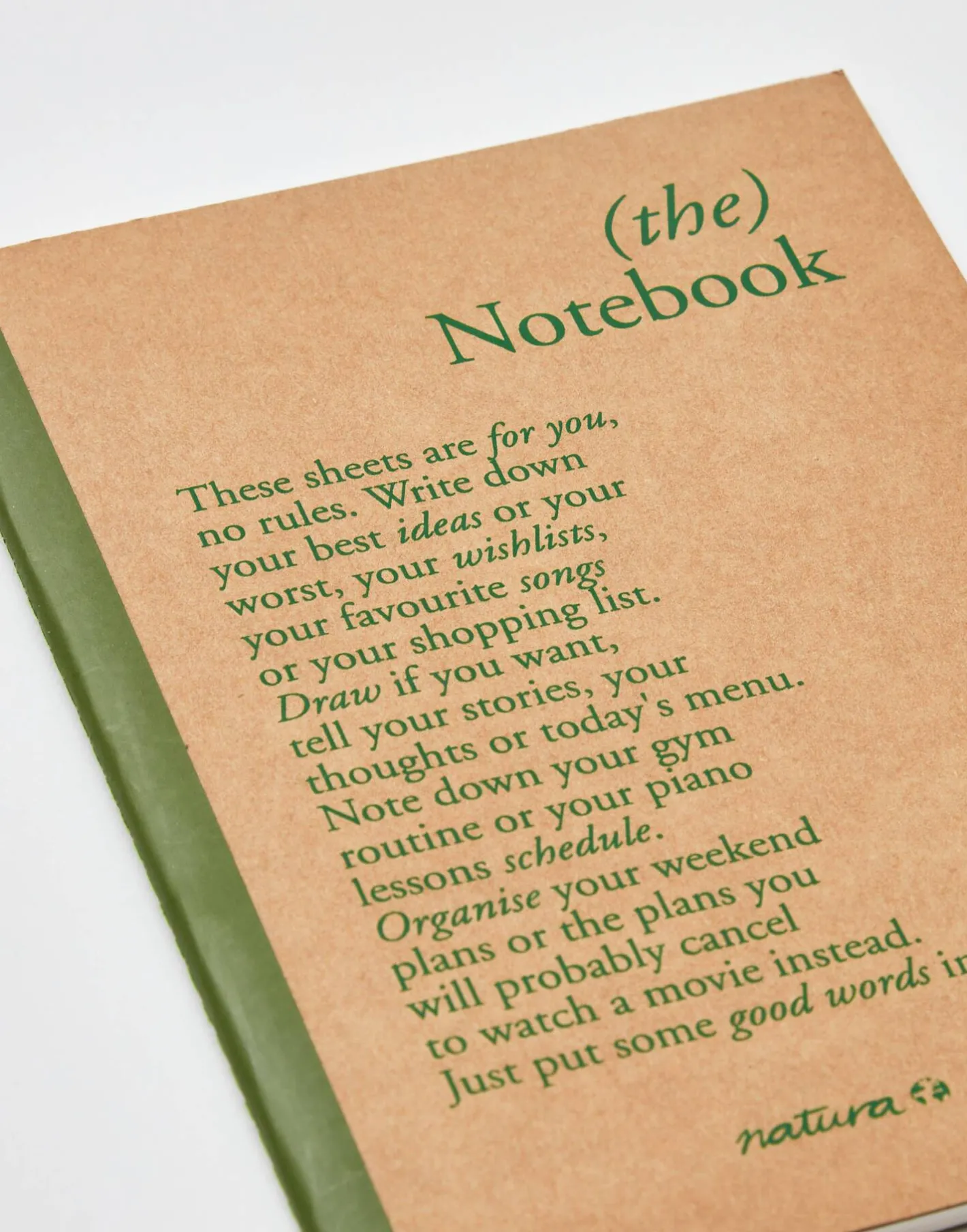 Natura Selection Libreta Manifiesto