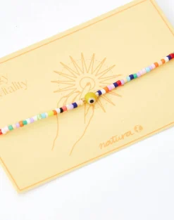 Natura Selection Pulsera Cuentas Mini Ojo Turco